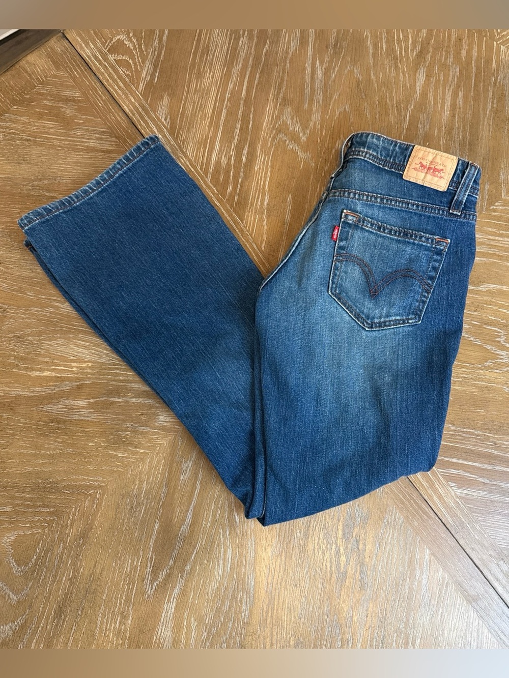 Levi's Super low boot cut Blue Denim Jeans